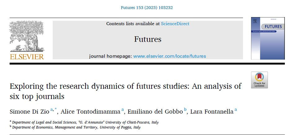 Exploring the research dynamics of futures studies - New publication on Futures