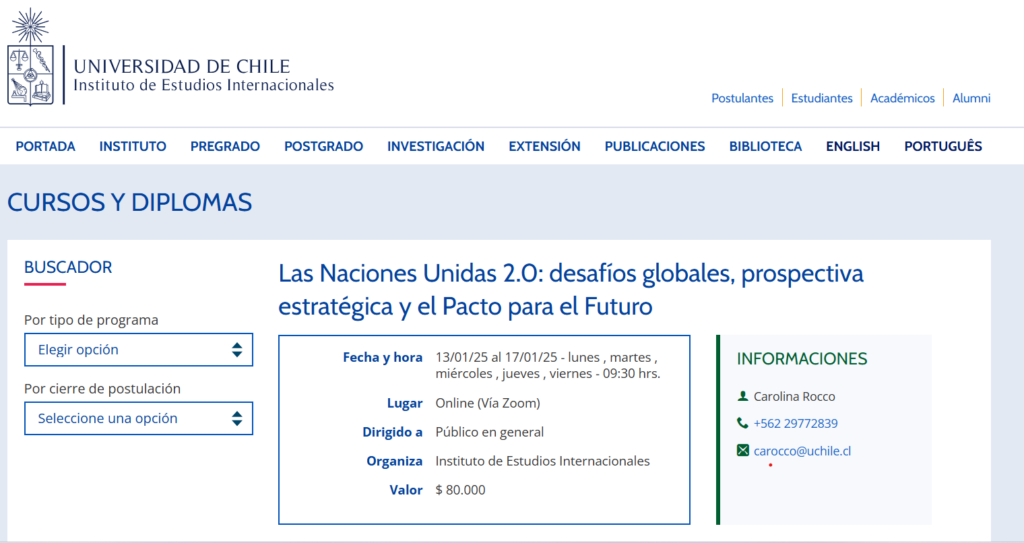 Upcoming Course on United Nations 2.0