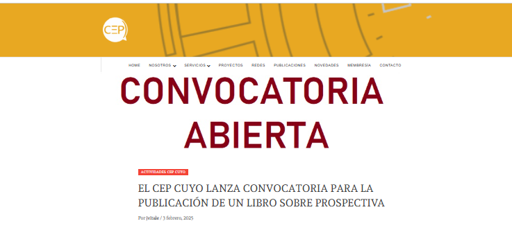 CEP CUYO call for proposals
