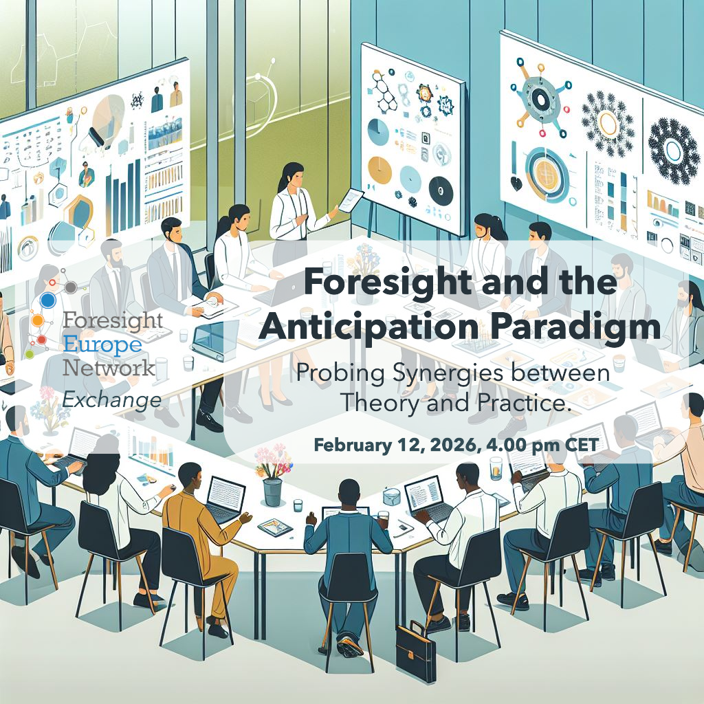 ✔️ FEN Exchange: #Foresight and the Anticipation Paradigm: Probing Synergies between Theory and Practice. Interest in Anticipation among foresight professionals and futures studies scholars has been steadily increasing over the past 15 years. Some even claim that Anticipation, as a conceptual basis, may be moving Futures Studies and Foresight into a new paradigm. Our next FEN Exchange on Thursday, February 12, 2026, 4:00 p.m. CET, picks up these themes as a prelude to the Anticipation Conference 2026 in Milan. We will probe and explore already existing and potential new synergies between Anticipation theory and Foresight practice. To attend, please register here: https://lnkd.in/dBnQVyP7 Lena Tünkers Thays Prado Nick Balcom Raleigh Mara Di Berardo The Millennium Project